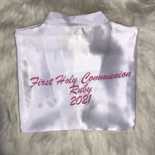 Communion Girl Satin Robe