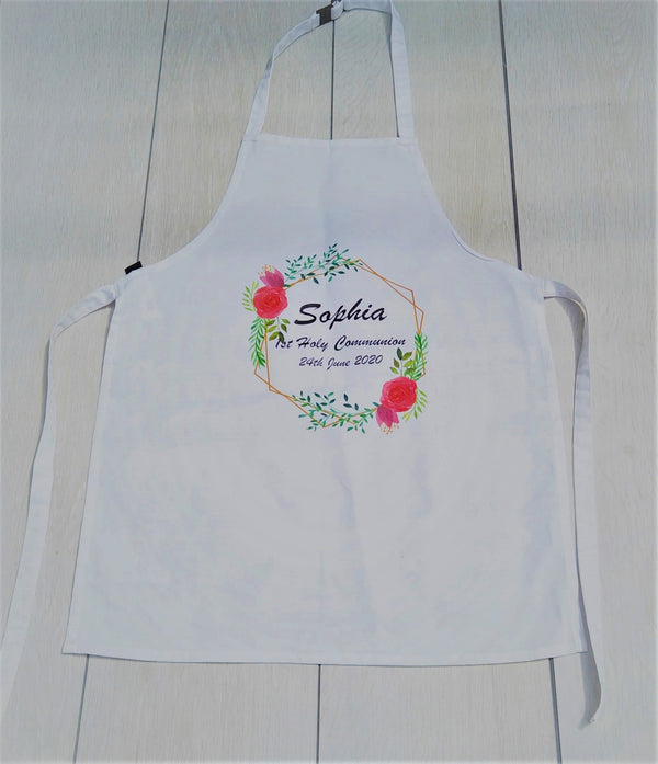 Communion Apron with flower Wreath