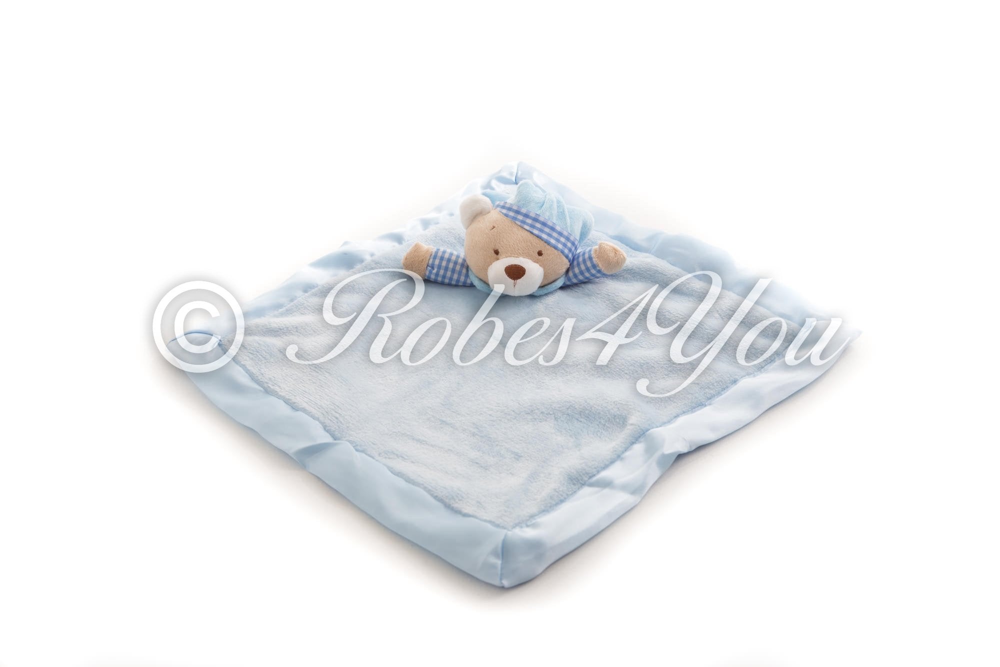 Personalised Baby Blanket & Comforter in Bue Gift Bag - Robes 4 You