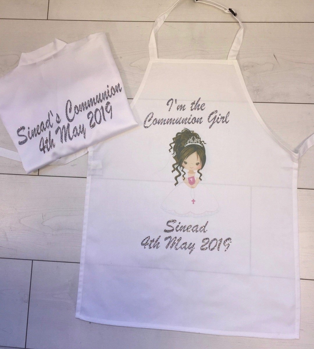 Communion Set- Personalised Apron and Satin Robe - Robes 4 You