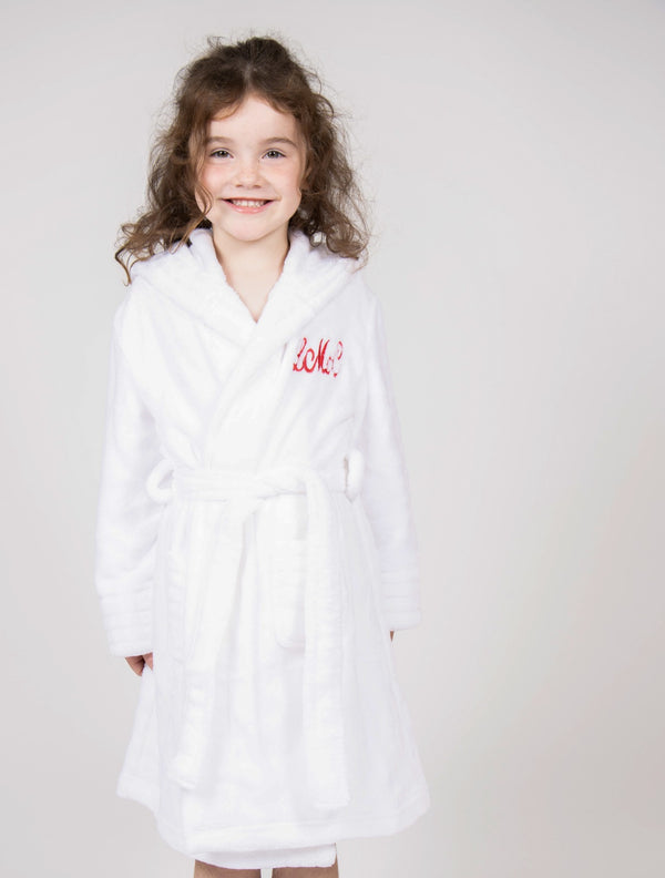 Childrens white Fluffy Robe