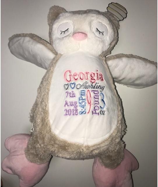 Personalise Owl Birth Bear - Robes 4 You