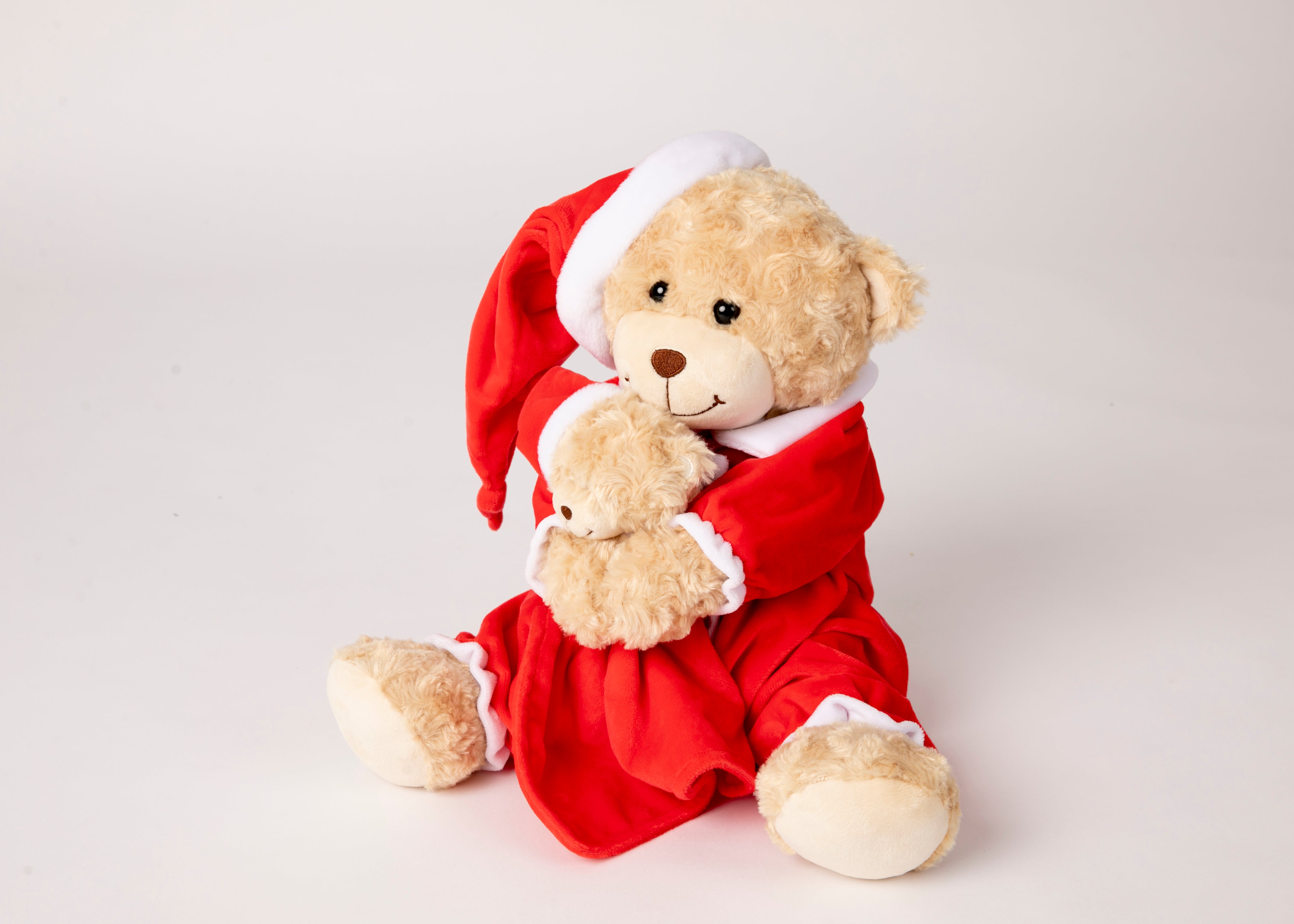 Christmas baby Gift- Large teddy with Personalised Detachable comforter